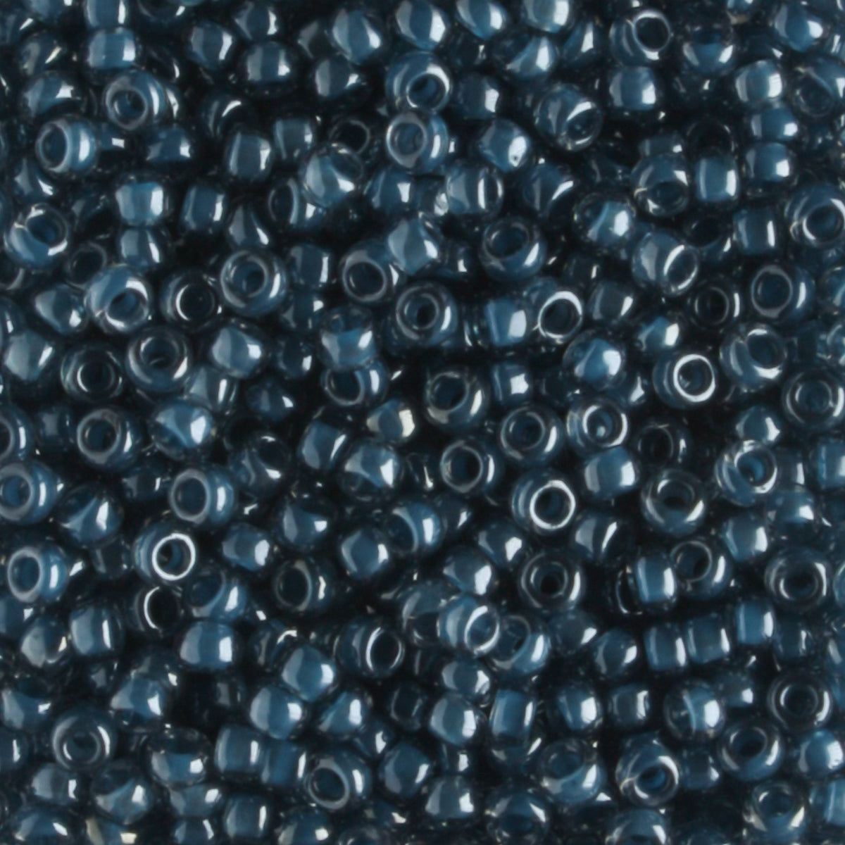 11-0390 Transparent Steel Blue Luster - 10 grams