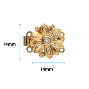 2 Strand Clasp Gold