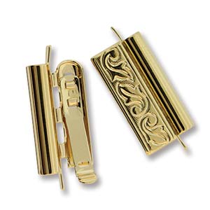 Beadslide Clasp Gold 18mm