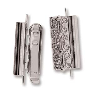 Beadslide Clasp Silver 18mm