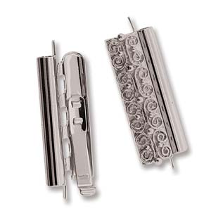 Beadslide Clasp Silver 24mm