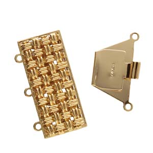 3 Strand Clasp Gold