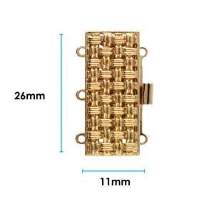 3 Strand Clasp Gold