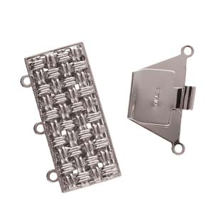 3 Strand Clasp Silver