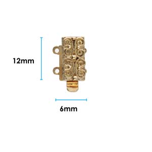 2 Strand Clasp Gold