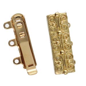 3 Strand Clasp Gold