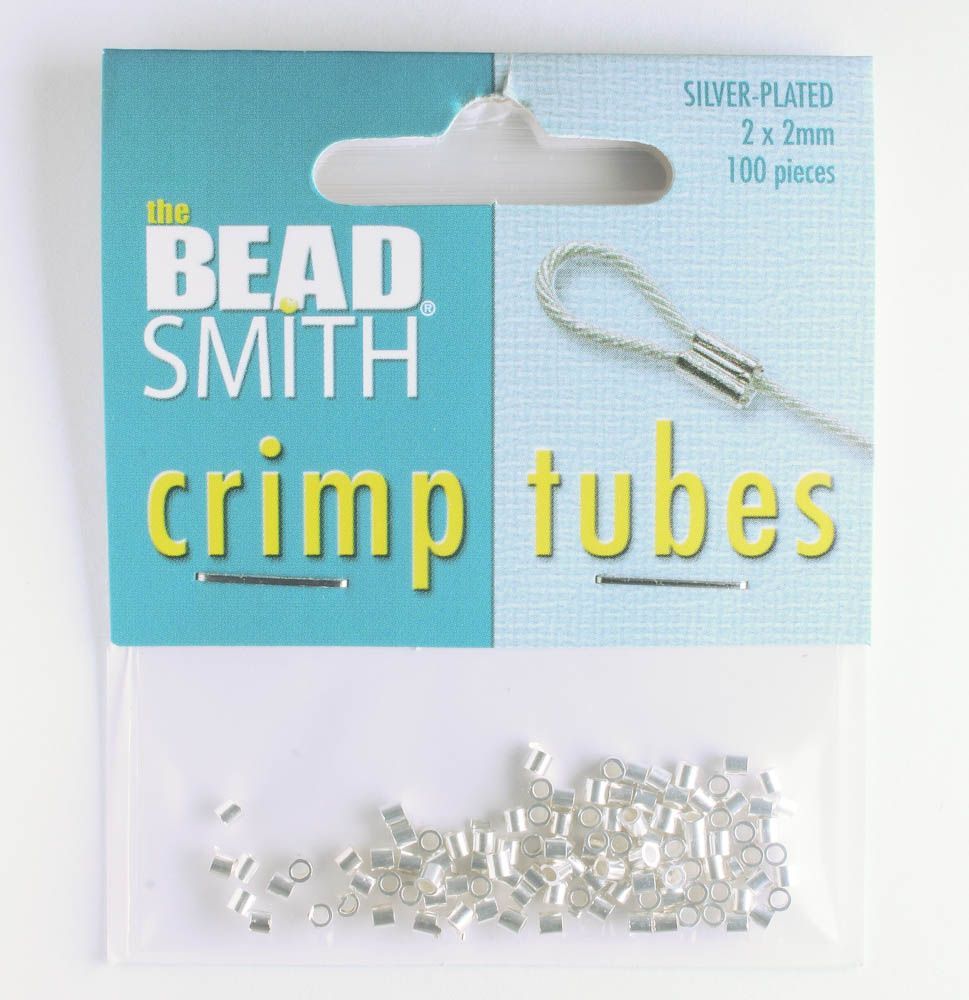 Crimp Tubes 2x2mm Silver
