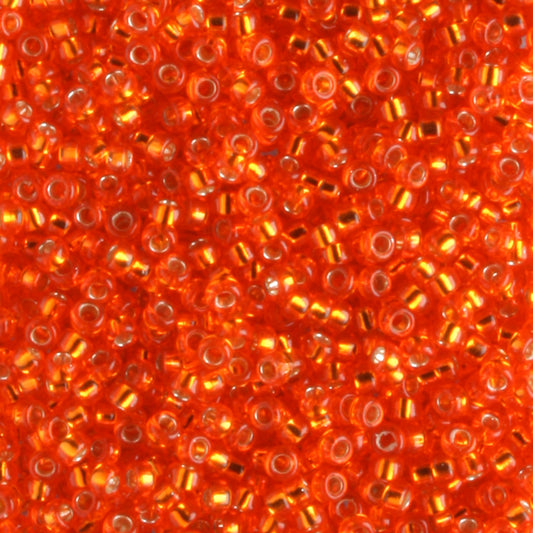 15-0009 Silver Lined Transparent Orange - 5 grams