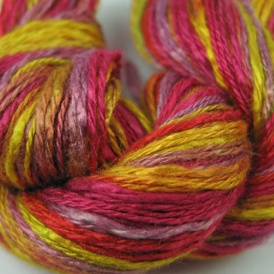 Hand Dyed 2 Ply Rayon Yarn - 36 Yard Skein