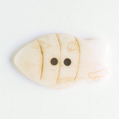 Button - Bone - Fish