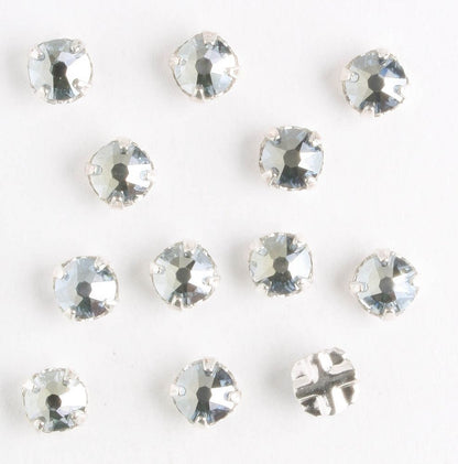 4mm Rose Montee Cry Blue Shade - qty 12