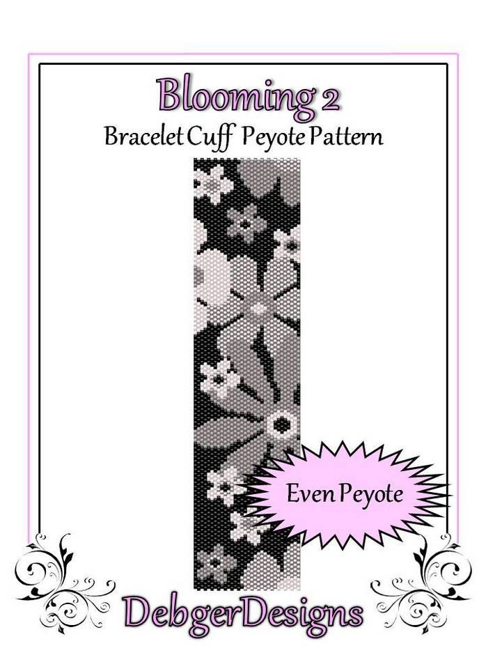 Blooming 2 Bracelet Pattern - PDF