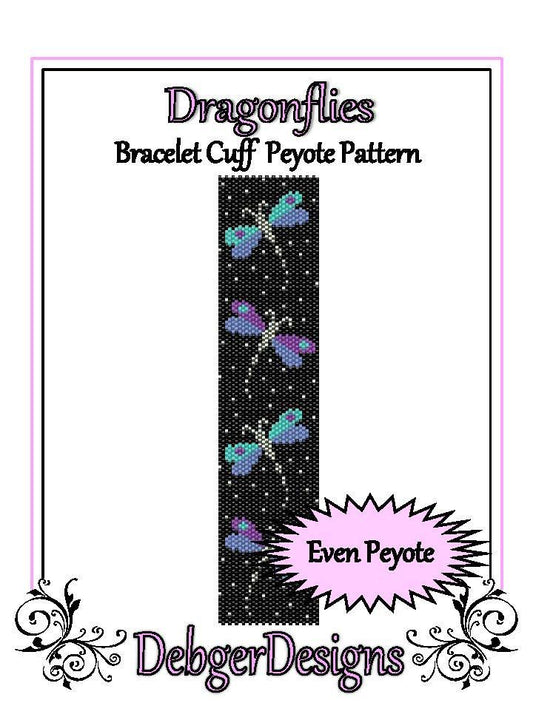 Dragonflies Bracelet Pattern - PDF