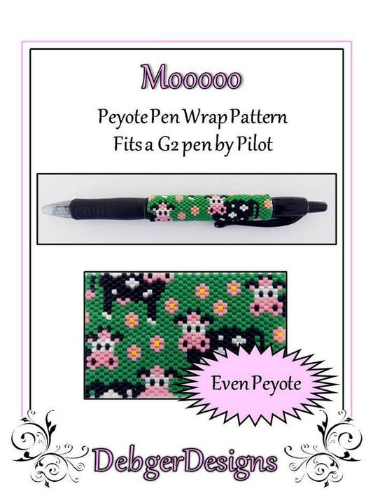 Mooooo Pen Wrap Pattern - PDF