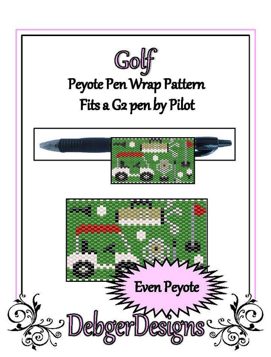 Golf Pen Wrap Pattern - PDF