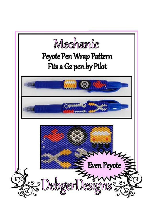 Mechanic Pen Wrap Pattern - PDF