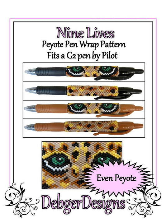 Nine Lives Pen Wrap Pattern - PDF