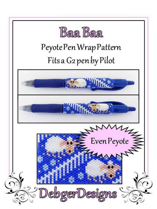 Baa Baa Pen Wrap Pattern - PDF