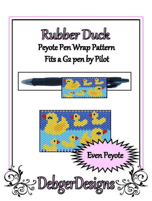Rubber Duck Pen Wrap Pattern - PDF