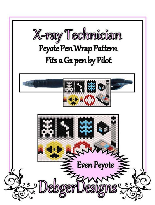 X-Ray Technician Pen Wrap Pattern - PDF