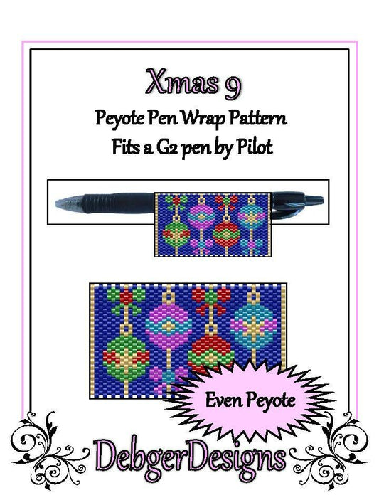 Xmas 9 Pen Wrap Pattern - PDF