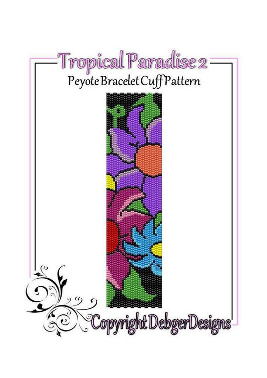 Tropical Paradise 2 Bracelet Pattern - PDF