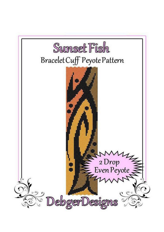 Sunset Fish Bracelet Pattern - PDF