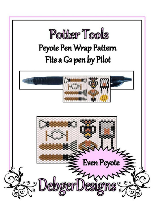 Potters Tools Pen Wrap Pattern - PDF