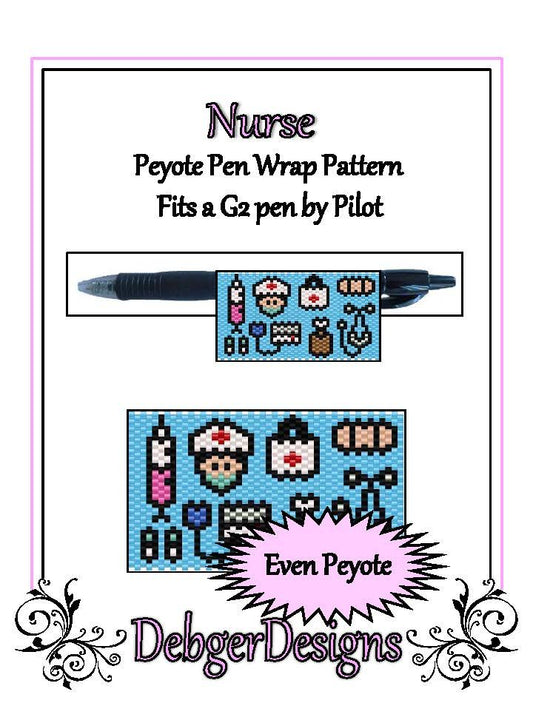Nurse Pen Wrap Pattern - PDF