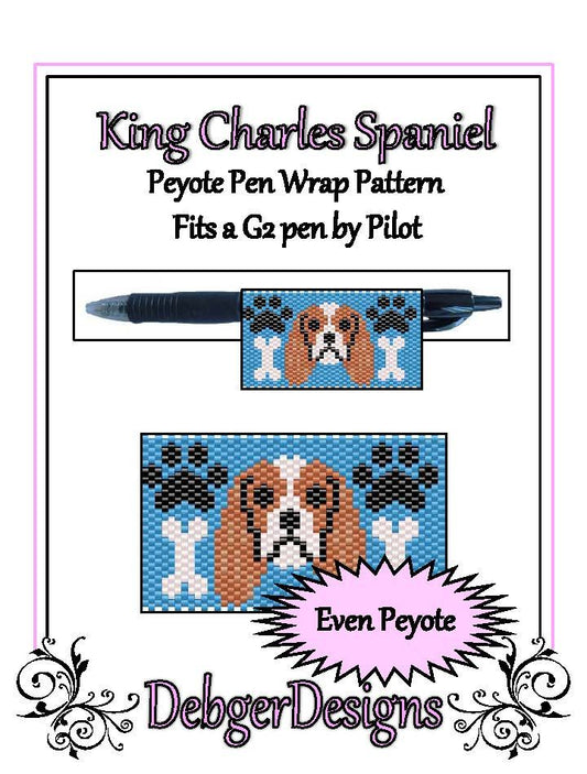 King Charles Spaniel Pen Wrap - PDF
