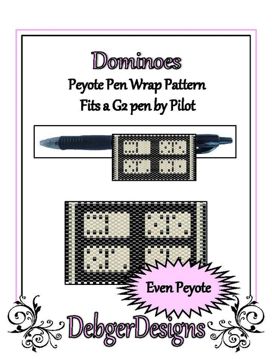 Dominoes Pen Wrap Pattern - PDF