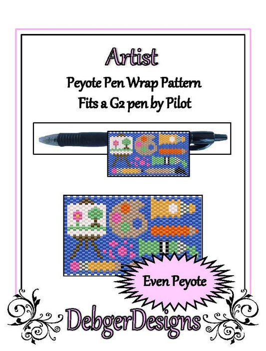 Artist Pen Wrap Pattern - PDF