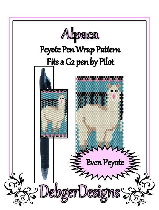 Alpaca Pen Wrap Pattern - PDF