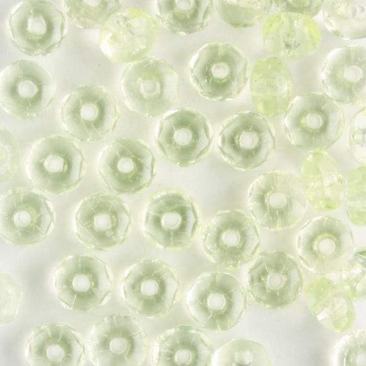 2x3mm Rondell Fire Polish Jonquil - 100 beads