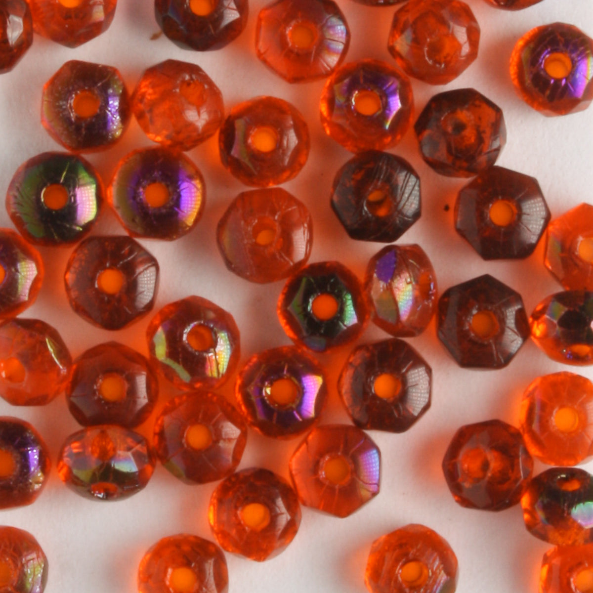 2x3mm Rondell Fire Polish Hyacinth Zarit - 100 beads