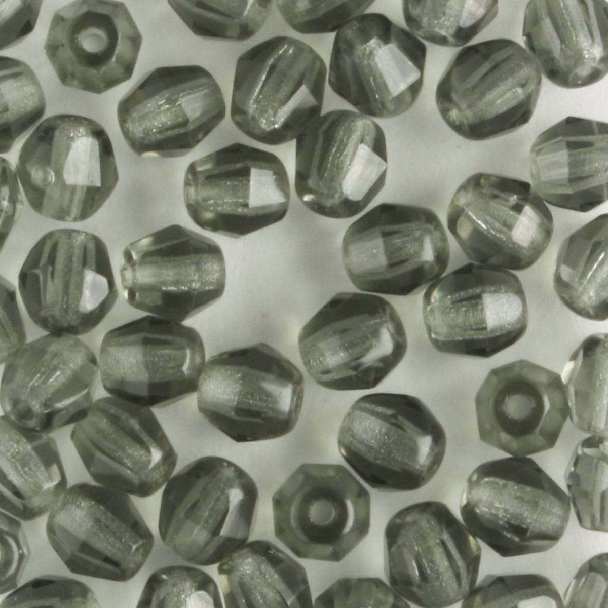 4mm Mushroom Firepolish Montana - 100 beads