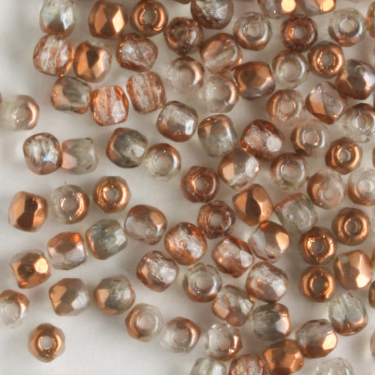 2mm Round Firepolish Crystal Capri - 100 beads