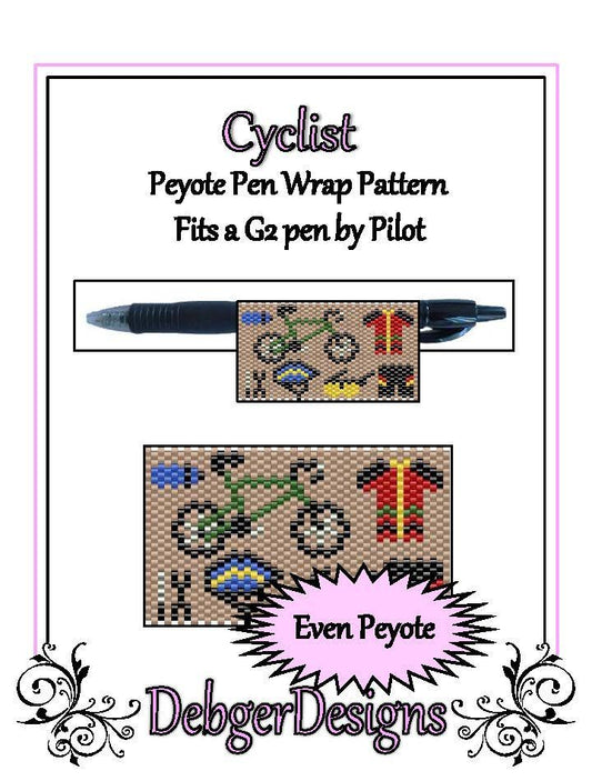 Cyclist Pen Wrap Pattern - PDF