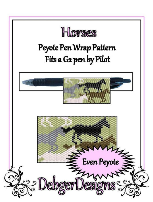 Horses Pen Wrap Pattern - PDF