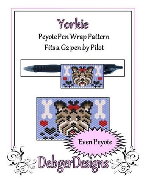 Yorkie Pen Wrap Pattern - PDF