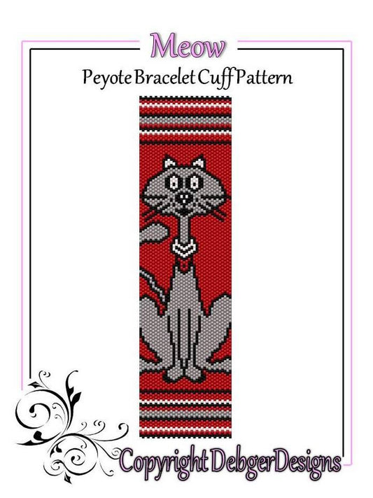 Meow Bracelet Pattern - PDF