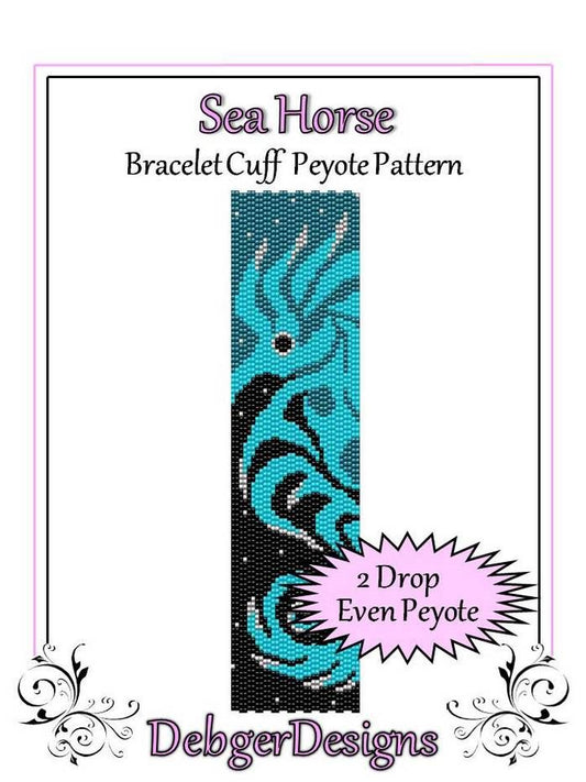 Sea Horse Bracelet Pattern - PDF
