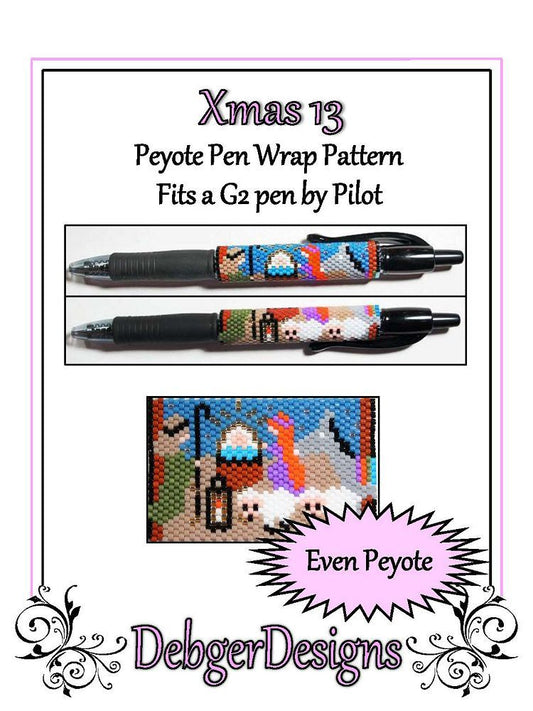 Xmas 13 Pen Wrap Pattern - PDF