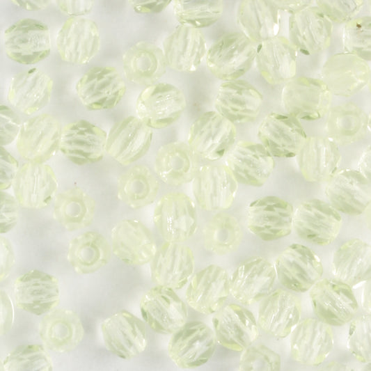 3mm Round Fire Polish Jonquil - 100 beads