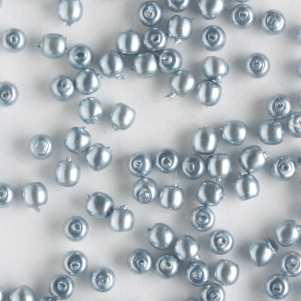 2mm Round Glass Pearls Sapphire - 100 beads
