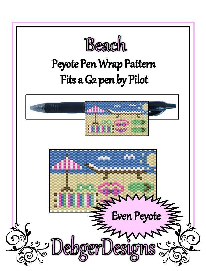 Beach Pen Wrap Pattern - PDF