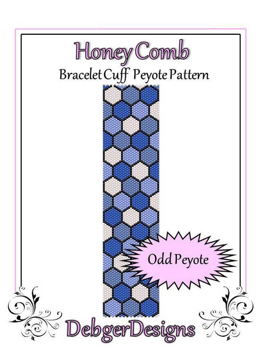 Honey Comb Bracelet Pattern - PDF