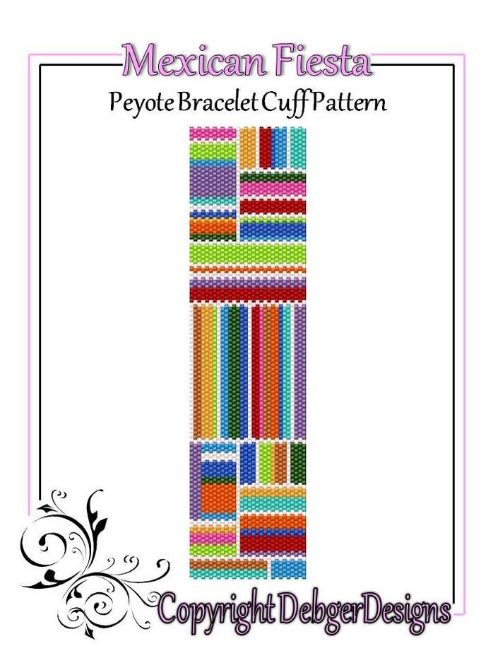 Mexican Fiesta Bracelet Pattern - PDF – Jennifer Wiles Studio