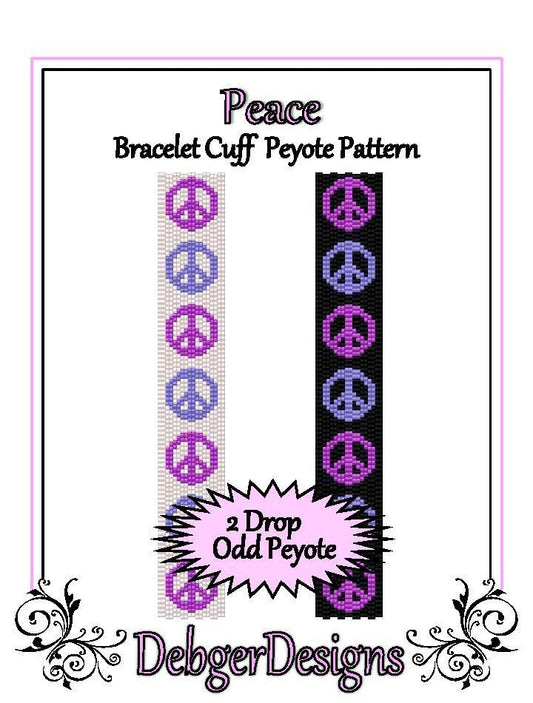 Peace Bracelet Pattern - PDF