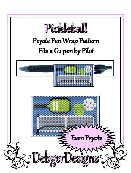 Pickleball Pen Wrap Pattern - PDF